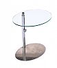 PORADA CHROME & GLASS LAMP TABLE at Ross's Online Art Auctions