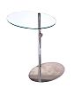 PORADA CHROME & GLASS LAMP TABLE at Ross's Online Art Auctions