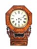VICTORIAN INLAID WALNUT CASED WALL CLOCK at Ross's Online Art Auctions