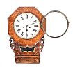 VICTORIAN INLAID WALNUT CASED WALL CLOCK at Ross's Online Art Auctions