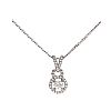 14CT WHITE GOLD DIAMOND PENDANT & 18CT WHITE GOLD CHAIN at Ross's Online Art Auctions