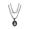 JET MOURNING LOCKET & FANCY-LINK BLACK CHAIN at Ross's Online Art Auctions