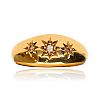 18CT GOLD DIAMOND GYPSY RING at Ross's Online Art Auctions