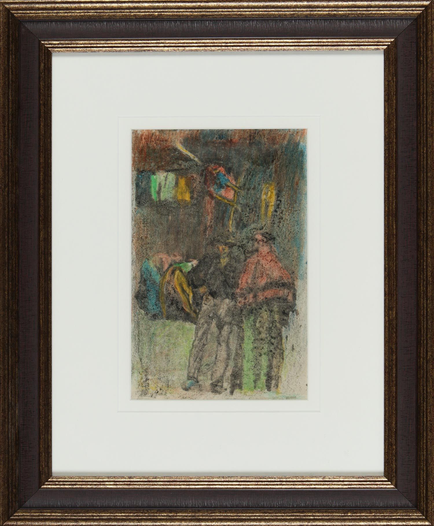 STANDING COUPLE by William Conor RHA RUA at Ross's Online Art Auctions