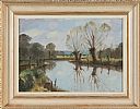 WILLOW TREES by Wilfred Haughton RUA at Ross's Online Art Auctions