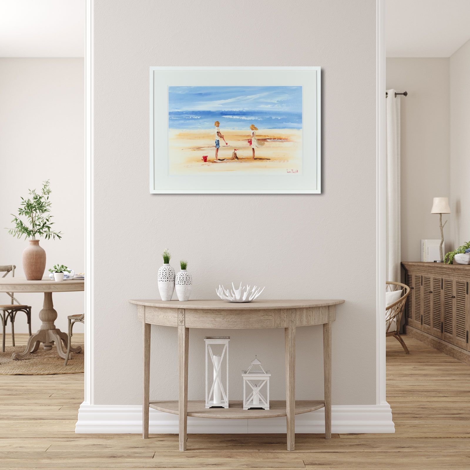 BEACH HOLIDAY by Louise Mansfield at Ross's Online Art Auctions