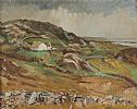 AN IRISH COASTAL LANDSCAPE by Olive Snell at Ross's Online Art Auctions