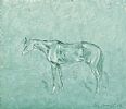 HORSE IN GREEN by Con Campbell at Ross's Online Art Auctions