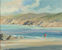 PLAYING ON THE BEACH by George K. Gillespie at Ross's Online Art Auctions