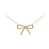 TIFFANY & CO. 18CT GOLD BOW NECKLACE at Ross's Online Art Auctions