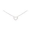 TIFFANY & CO. 18CT WHITE GOLD MINI METRO DIAMOND HEART NECKLACE at Ross's Online Art Auctions