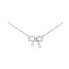 TIFFANY & CO. 18CT WHITE GOLD MINI DIAMOND BOWNECKLACE at Ross's Online Art Auctions