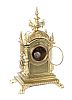VICTORIAN FRENCH BRASS MANTLE CLOCK at Ross's Online Art Auctions