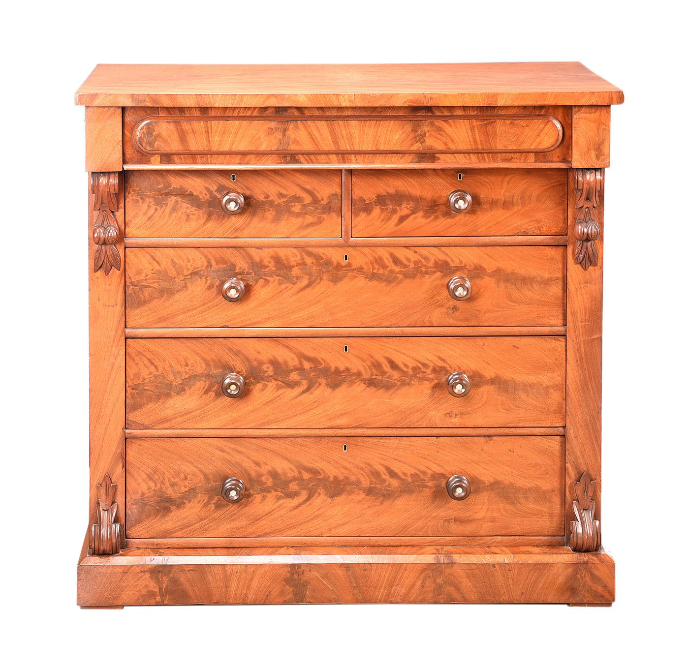 VICTORIAN MAHOGANY SCOTCH CHEST OF DRAWERS at Ross's Online Art Auctions