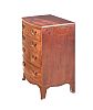 REGENCY MAHOGANY BOW FRONT CHEST OF DRAWERS at Ross's Online Art Auctions