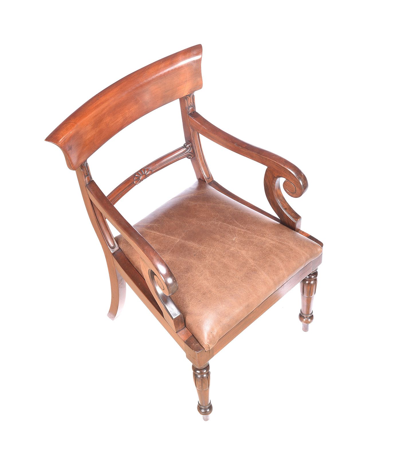 PAIR OF VINTAGE STYLE MAHOGANY ARMCHAIRS at Ross's Online Art Auctions