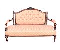 VICTORIAN MAHOGANY SETTEE at Ross's Online Art Auctions