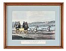 SET OF FOUR PINE FRAMED COACHING PRINTS at Ross's Online Art Auctions