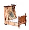 VICTORIAN MAHOGANY DOLL'S BED at Ross's Online Art Auctions