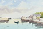 REFLECTIONS, BALLINTOY HARBOUR by Gregory Moore at Ross's Online Art Auctions