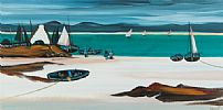 THE BUSY EMERALD SEA by J.P. Rooney at Ross's Online Art Auctions