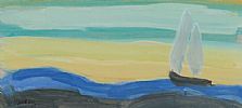 BEACHED BOAT by Markey Robinson at Ross's Online Art Auctions