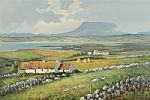 LOOKING TOWARDS MUCKISH MOUNTAIN, DONEGAL by William Henry Burns at Ross's Online Art Auctions