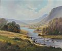 RIVER IN THE GLENS COUNTY ANTRIM by Robert B. Higgins at Ross's Online Art Auctions