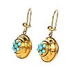 9CT GOLD TURQUOISE EARRINGS at Ross's Online Art Auctions