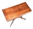 REGENCY MAHOGANY TURN OVER LEAF CARD TABLE at Ross's Online Art Auctions