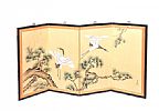 CHINESE FOUR FOLD SCREEN at Ross's Online Art Auctions