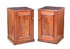 PAIR OF VICTORIAN MAHOGANY BEDSIDE PEDESTALS at Ross's Online Art Auctions