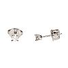 TIFFANY & CO. 18CT WHITE GOLD DIAMOND STUD EARRINGS at Ross's Online Art Auctions