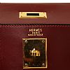VINTAGE HERMES KELLY SELLIER 32 ROUGE BOX LEATHER HANDBAG at Ross's Online Art Auctions