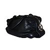 VINTAGE CHANEL BLACK LEATHER BOWLING BAG at Ross's Online Art Auctions