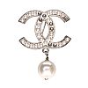 CHANEL FAUX PEARL BROOCH at Ross's Online Art Auctions