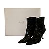 JIMMY CHOO BLACK PATENT LEATHER ANKLE BOOTS at Ross's Online Art Auctions