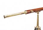 VICTORIAN MAHOGANY & BRASS TELESCOPE at Ross's Online Art Auctions