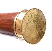VICTORIAN MAHOGANY & BRASS TELESCOPE at Ross's Online Art Auctions