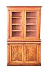 FINE NINETEENTH CENTURY MAHOGANY TWO DOOR BOOKCASE at Ross's Online Art Auctions