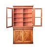 FINE NINETEENTH CENTURY MAHOGANY TWO DOOR BOOKCASE at Ross's Online Art Auctions