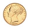 1862 GOLD FULL SOVEREIGN at Ross's Online Art Auctions