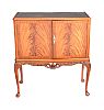 VINTAGE FEATHERED MAHOGANY COCKTAIL CABINET at Ross's Online Art Auctions