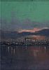 SETTING SUN, BELFAST DOCKS by Colin H. Davidson at Ross's Online Art Auctions