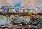 GALWAY HOOKERS, CLADDAGH, GALWAY by Niall Campion at Ross's Online Art Auctions