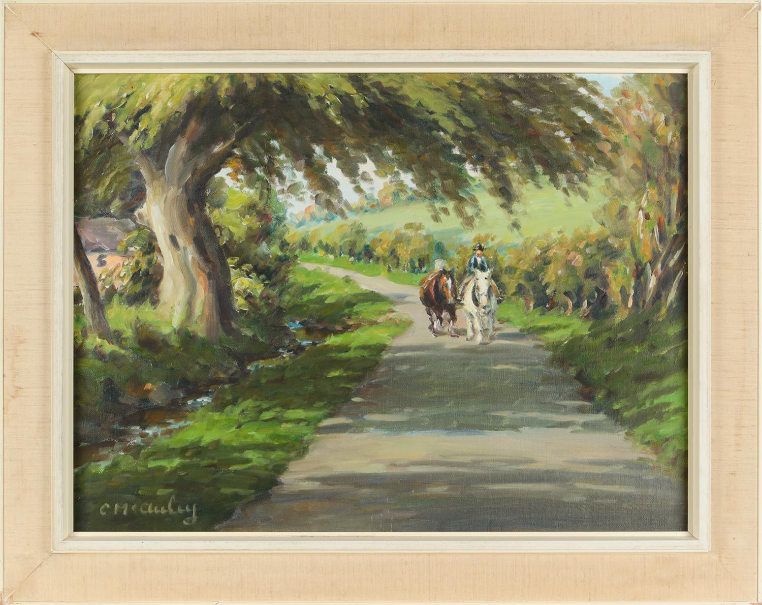 SUMMER SUNSHINE, GLENS OF ANTRIM by Charles McAuley at Ross's Online Art Auctions