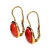 18CT GOLD CORAL EARRINGS at Ross's Online Art Auctions
