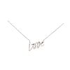TIFFANY & CO. PALOMA PICASSO 18CT WHITE GOLD DIAMOND 'LOVE' NECKLACE at Ross's Online Art Auctions
