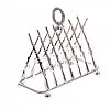 SILVER PLATED TOAST RACK at Ross's Online Art Auctions