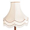 VINTAGE MAHOGANY STANDARD LAMP & SHADE at Ross's Online Art Auctions